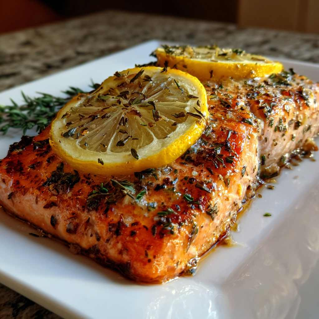 baked salmon recipe with lemon and garlic