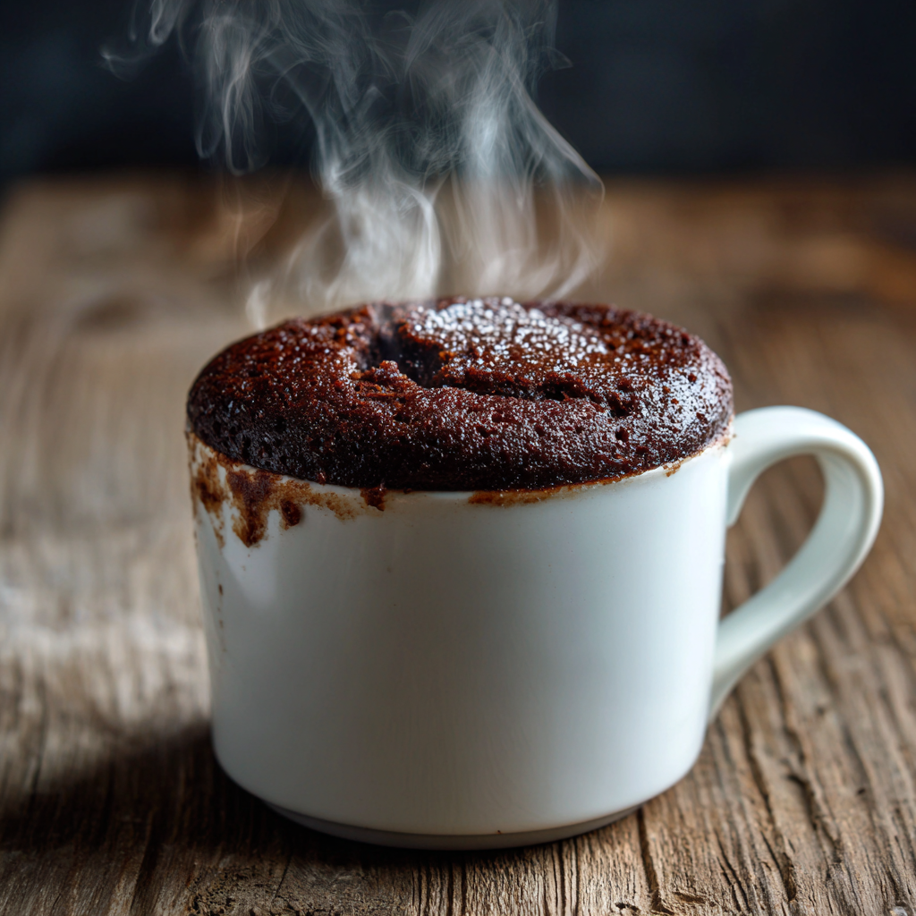 low calorie mug cake dessert served in a mug