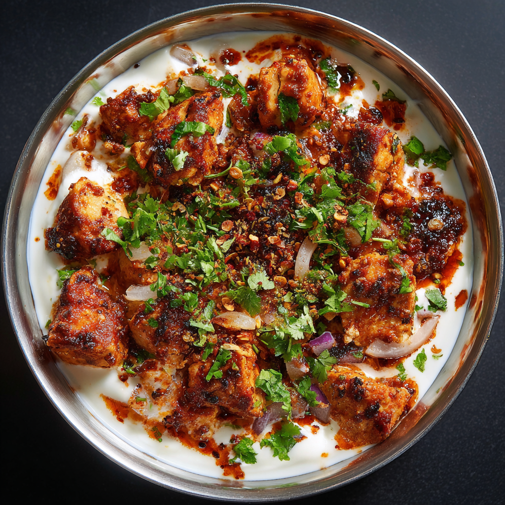 Marinated chicken for biryani recipe