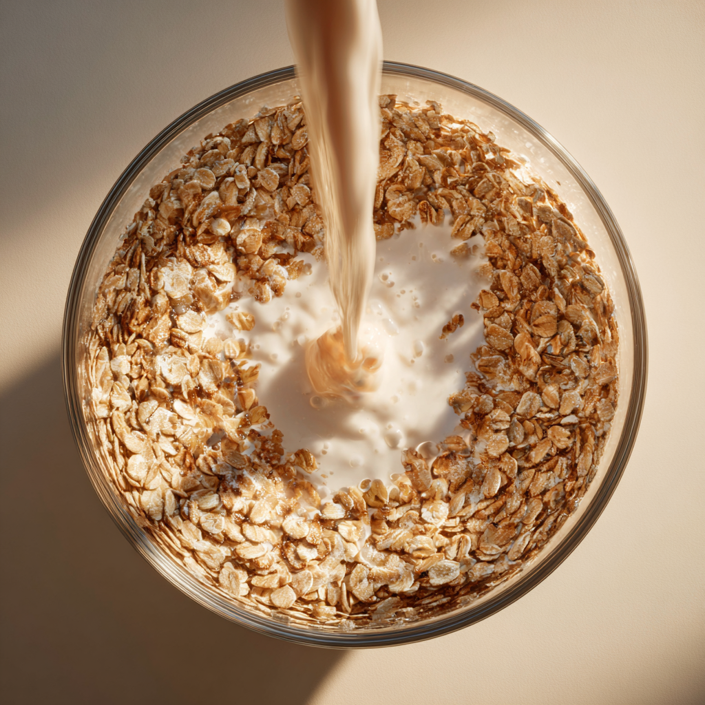Easy overnight oats oat-to-milk ratio