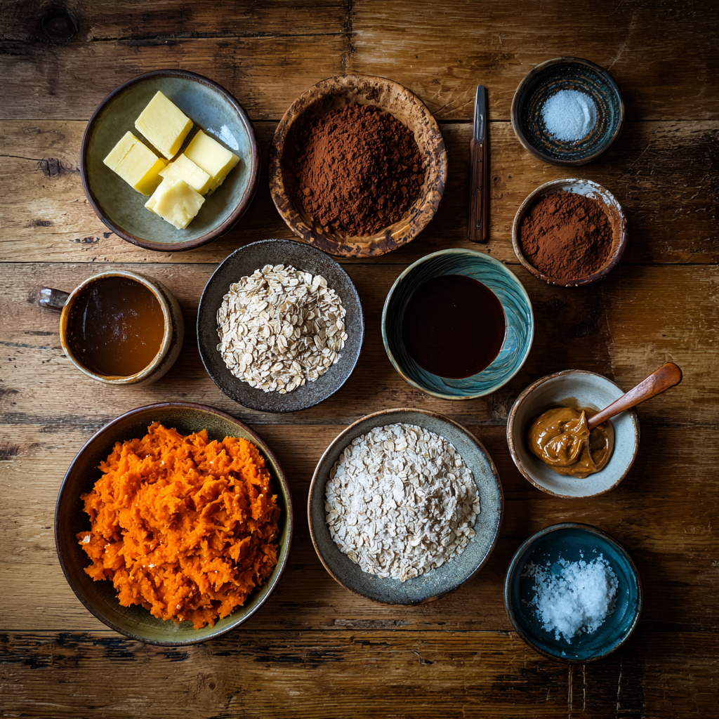 sweet potato brownies recipe ingredients