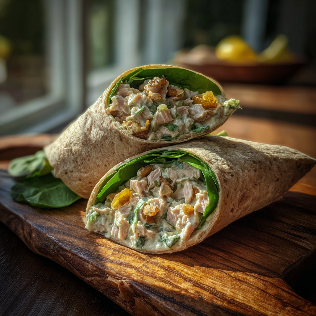 tuna wrap recipe on whole wheat tortilla