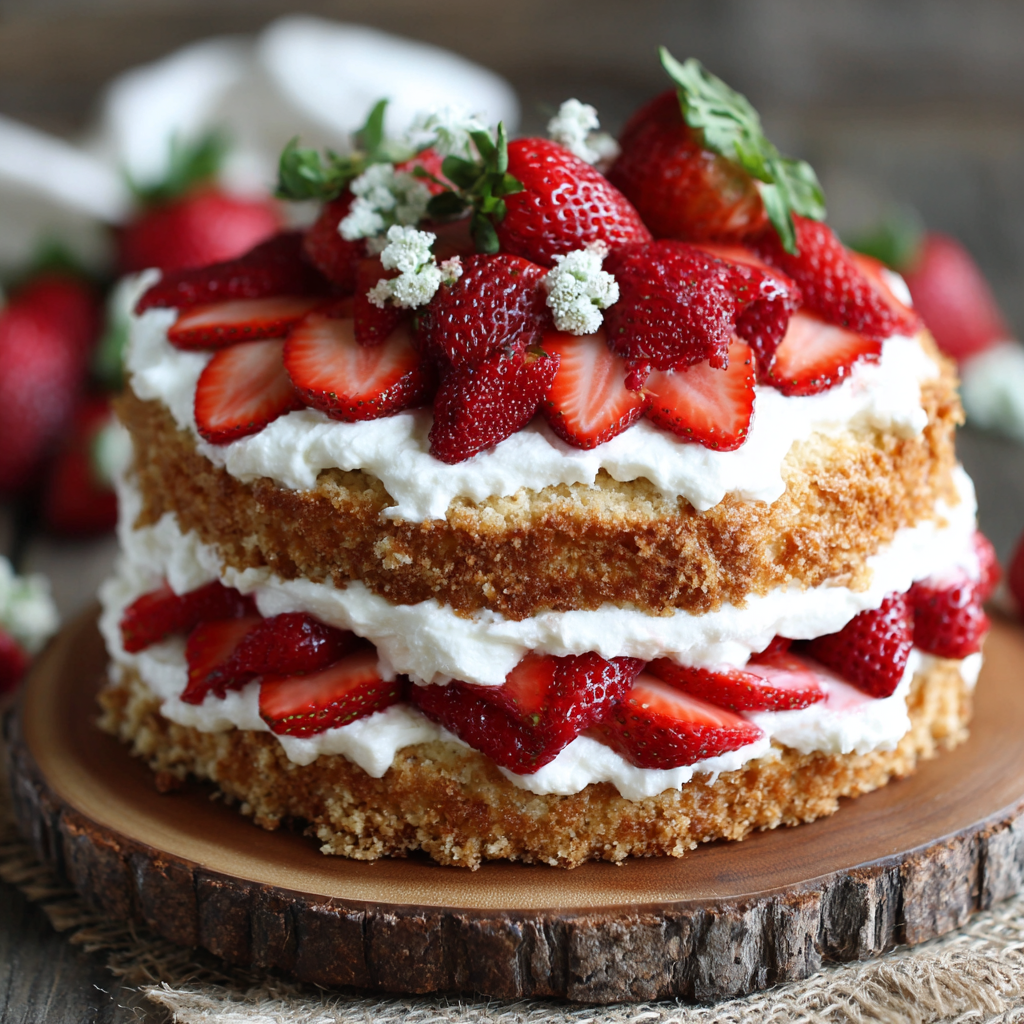 healthy gluten-free strawberry shortcake